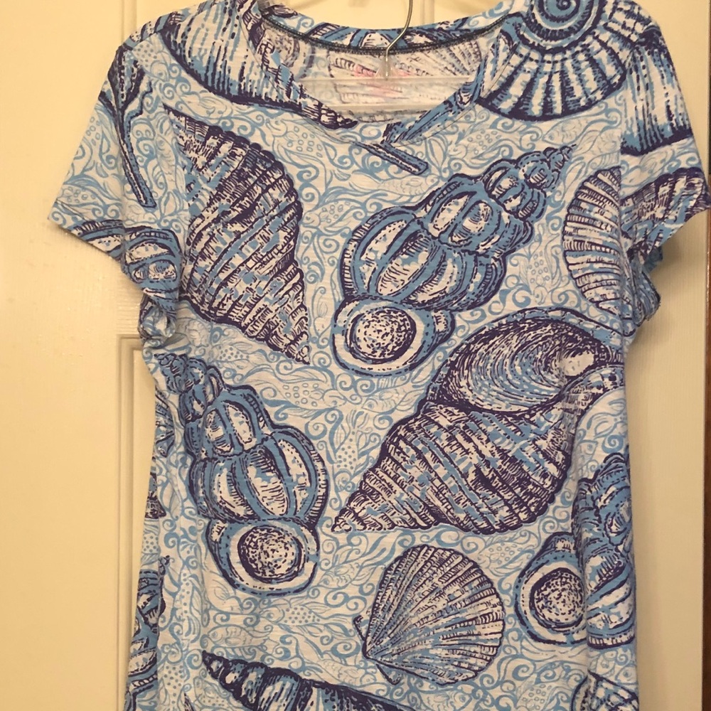 Lily Pulitzer short sleeve shell shirt